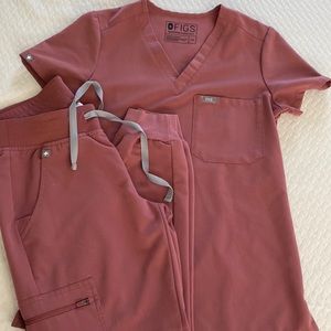 Figs MAUVE scrub set XXS/XSP